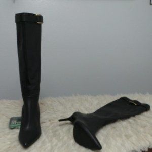 Women's Black Glydia Stiletto Knee High Boots